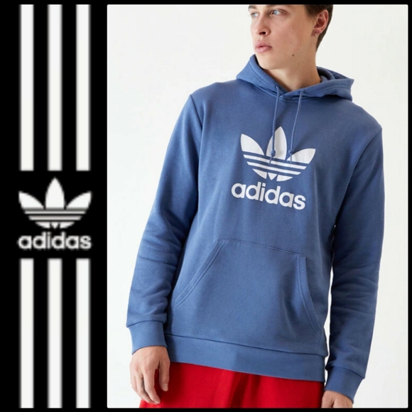 NEW ADIDAS ORIGINALS TREFOIL LOGO HOODIE - Picture 1 of 8